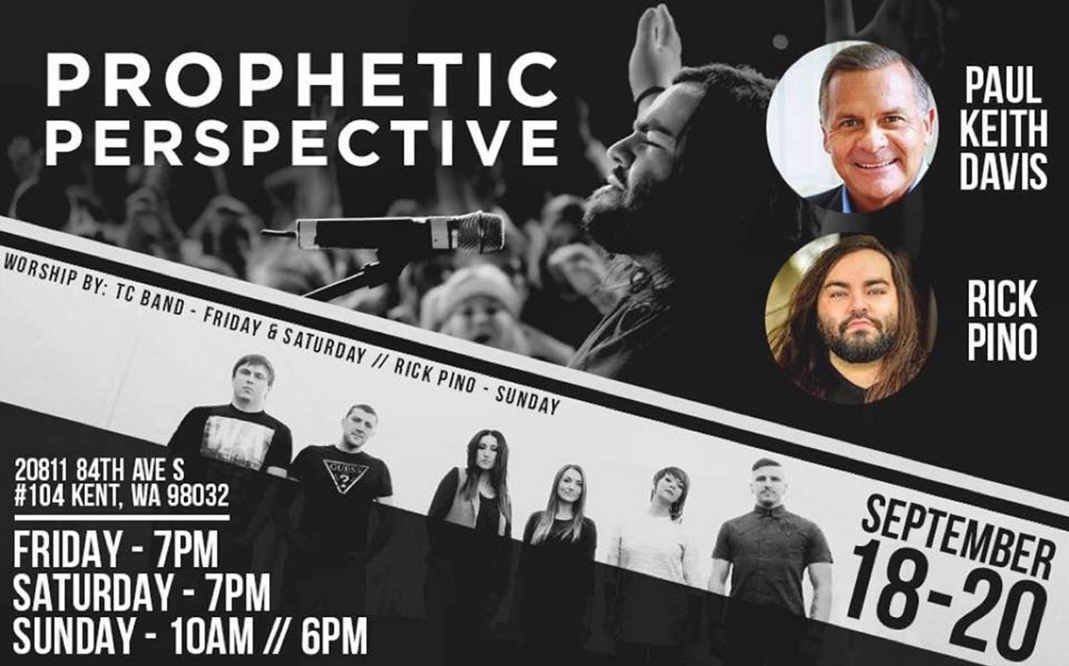 Prophetic Perspective Conference with Paul Kith Davis, Rick Pino and TC-Band (September 18-20 2015)