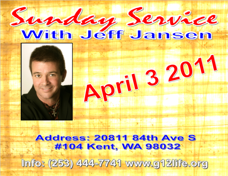 Sunday Servise with Jeff Jansen April 3 2011