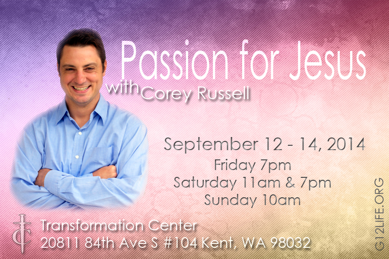 Конференция / "Passion for Jesus" Conference with Corey Russell (Sept. 12-14. 2014)