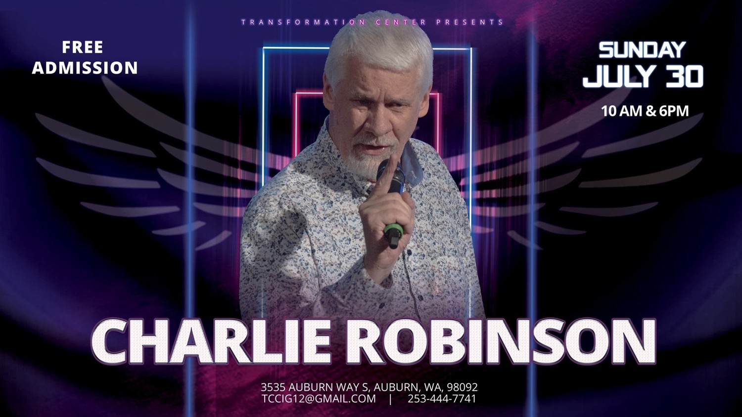 Воскресное служение с участием Чарли Робинсона (Июль 30, 2023) | Sunday service with Charlie Robinson (July 30, 2023)